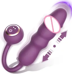 Nouvelle vente chaude jouet sexuel adulte poussée gode vibrateur Anal gode stimulation jouets et jeux pour femmes Couples plaisir en gros
