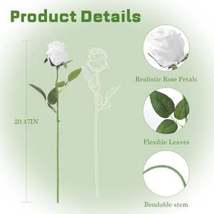 Flores Artificiales al por Mayor, Ramo <span class=keywords><strong>de</strong></span> Rosas <span class=keywords><strong>de</strong></span> Seda Falsas, Proveedor, Fabricante, Directo <span class=keywords><strong>de</strong></span> Fábrica, Barato, Personalizado, Decoración para Bodas y Hogar - Product Image 2