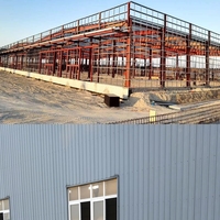 Bâtiment d'entrepôt préfabriqué moderne en structure métallique, atelier industriel haute résistance, kit de construction de hangar métallique pour stockage
