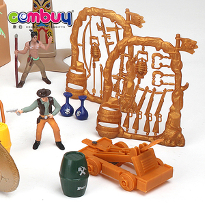 Serie <span class=keywords><strong>di</strong></span> Cowboy indiani gioco finto pirata Set Mini figure giocattolo - Product Image 3
