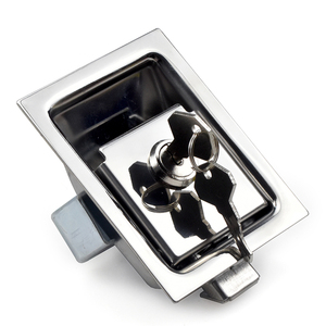 Cerradura de Panel de acero inoxidable 304 SOUTHCO con 2 llaves, pestillo eléctrico Industrial para armario, caja de herramientas de almacenamiento - Product Image 3