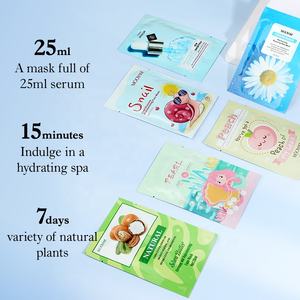 MOOYAM Label Pribadi OEM 10 Rasa Lembar Kecantikan Masker Wajah Pelembab Pengencang Buah Asam Hyaluronic Masker Lembar Wajah - Product Image 5