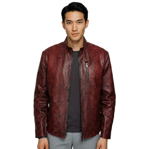 Veste de moto en cuir véritable pour homme IQBAL & YASMEEN, style motard, respirante, coupe-vent, légère, décontractée. - Product Image 2