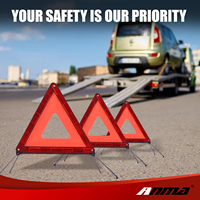 Accessoires automobiles, triangle réfléchissant, panneau triangulaire réfléchissant, outil d'urgence, triangle de signalisation pour voiture, véhicule, panne