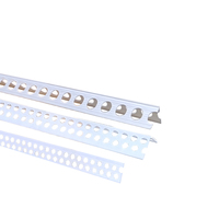 Grandes lignes négatives positives coudées en PVC Protecteurs d'angle de mur modernes Accessoires de carrelage pour le grattage du mastic d'appartement