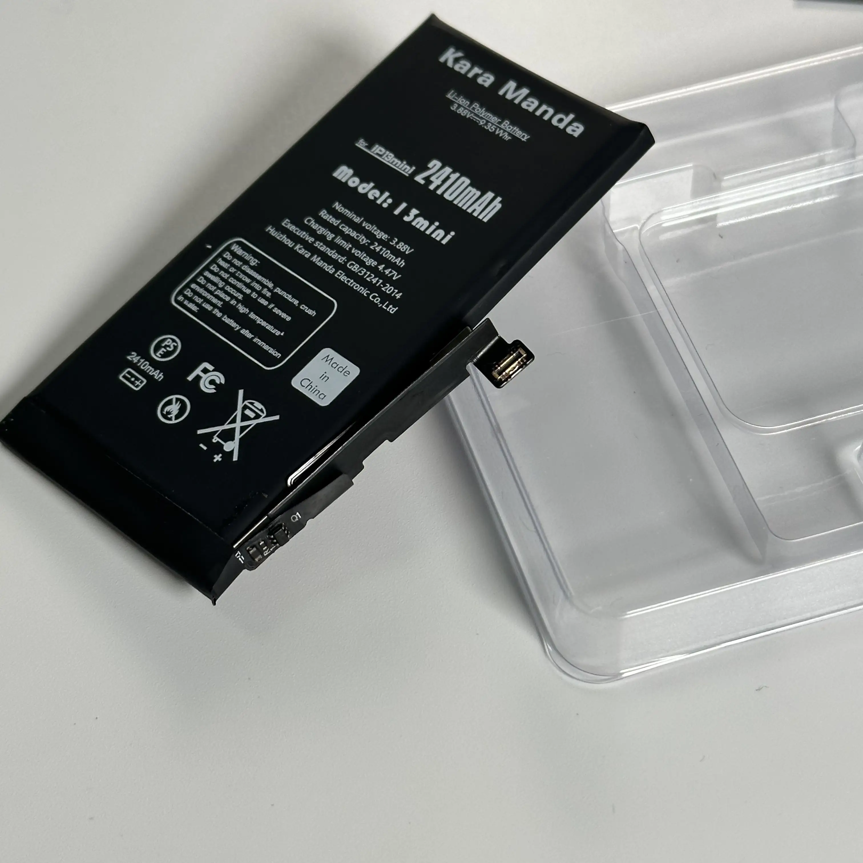 Manda baterai KM Upgrade baru kualitas tinggi 100% Health Solution baterai ponsel perbaikan Popup untuk baterai Mini iPhone 13