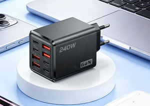 เครื่องชาร์จ GaN 10W 8 พอร์ต 4 USB-A 4 USB-C ชาร์จเร็วแบบ USB อะแดปเตอร์ติดผนังสำหรับโทรศัพท์ - Product Image 2