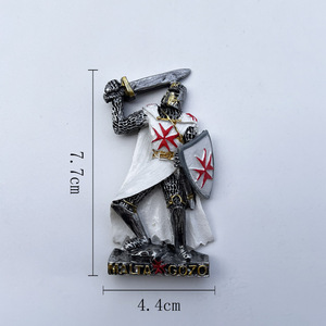 Imán 3D para Refrigerador con Diseño de Caballero Teutónico Medieval, Souvenir Turístico Europeo - Product Image 4