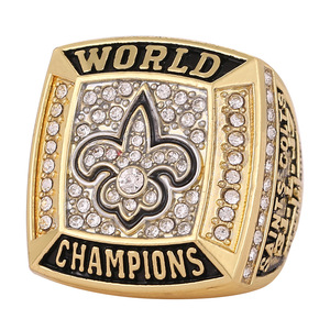 NFL 2009 고품질 합금 몰드 뉴올리언스 세인츠 챔피언십 링 ZX 브랜드 남성용 - Product Image 2