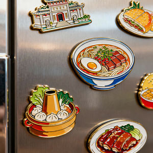 Aimants de réfrigérateur en métal 3D découpés sur mesure avec logo personnalisé, souvenirs touristiques de pays, vente en gros - Product Image 5