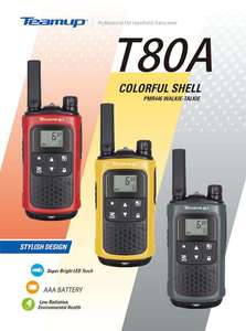 <span class=keywords><strong>Teamup</strong></span> thaïlande 245MHz talkie-walkie am fm radio de poche pour 10KM longue distance de conversation avec décalage VHF ou UHF - Product Image 5
