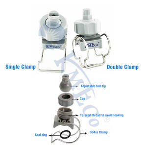 <span class=keywords><strong>Oeillet</strong></span> à <span class=keywords><strong>pince</strong></span> à bille réglable KMECO 20570D-1-1/4 + buse à <span class=keywords><strong>pince</strong></span> unique à ventilateur plat CP20582-PP - Product Image 6