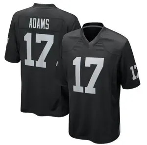 मूल 1:1 अमेरिकी फुटबॉल जर्सी पुरुषों की रग्बी जर्सी #17 Davante एडम्स काला खेल जर्सी फुटबॉल पहनने कस्टम