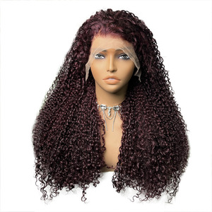 Peluca de encaje frontal de cabello humano real de cabello rizado africano tocado de peluca rizada pissy - Product Image 5