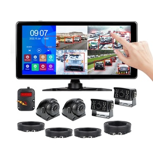 GreenYi 10,36 "4CH Smart Blind Spot Radar BSD alarma DVR Monitor sistema para camión autobús coche con AHD1080P IR cámaras de visión nocturna - Product Image 1