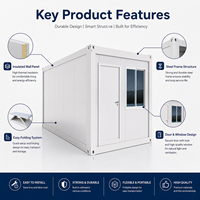 Maisonnette pliable, conteneur de cuisine, bureau préfabriqué, maison de camping, cabane portable pour hôtel et camping