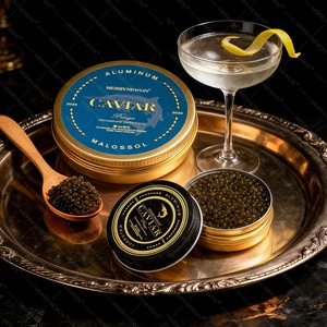 Envase de Hojalata de Alta Calidad para Alimentos, Lata de Aluminio con Tapa para Caviar y Aperitivos, Logotipo Personalizado para Empaque de Sándwiches - Product Image 1