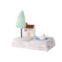 ornements en bois sculpté, artisanat sculpté à la main, livres et ensembles de décoration pour la maison, décoration de bureau, personnalisation d'artisanat en bois