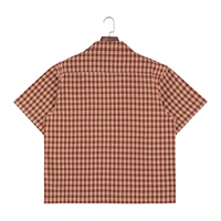 Chemise à col cubain à manches courtes, nouvelle arrivée, 100% coton, étiquette personnalisée, chemises OEM pour l'été, hommes, doux, à carreaux
