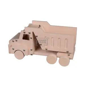 Non-Toxic and Eco- Friendly Wooden Truck Model Kit toy car assembly wooden toy car kit model 1/8 car kits