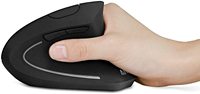 Mouse Gaming USB Ergonomis 3D Nirkabel RGB Optik Slim Magic 2.4 Ghz Hefei Desain Vertikal Air