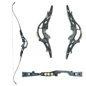 Hi Top Black 55Lbs Hoyt Archery Recurve Sets Competition Ancient Shooting Archery Bow And Arrows Set 62 Inches 30-60 Ibs Recurve