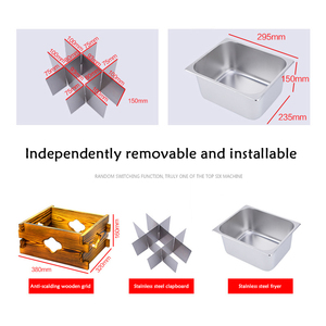 Oden-máquina de cocina comercial, tienda de conveniencia, nine grid, equipo de aperitivos eléctricos de mesa - Product Image 5