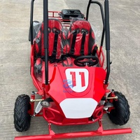 Kart tout-terrain avec freins à disque et phares LED, kart de course pour adultes, deux places pour enfants, buggy à essence 110cc