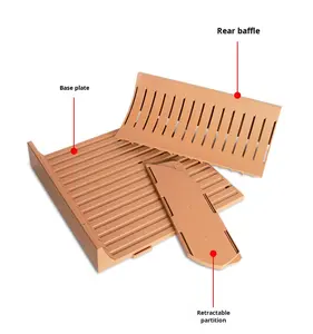 ถาดจัดแสดงแบบพับเก็บได้เพื่อความปลอดภัยในซูเปอร์มาร์เก็ตสำหรับผักผลไม้<span class=keywords><strong>สด</strong></span>แผ่นกันลมเย็นพาร์ทิชัน<span class=keywords><strong>ตู้</strong></span>อากาศเย็นจำนวนมาก - Product Image 3