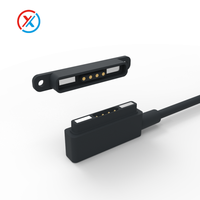 Conector Magnético de 4 Pines 12V2A con Orificio y Fijación por Tornillo, Conector Magnético Macho-Hembra para Cable de Carga
