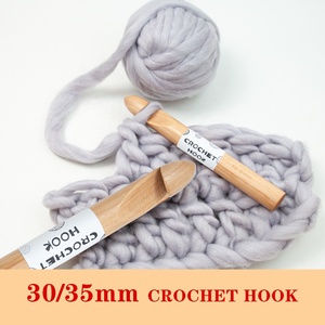35mm bằng gỗ Jumbo Crochet móc cho Chunky sợi đan - Product Image 2