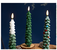 LED-Weihnachtsbaum-Stabkerzen Flackerndes Warmes Licht Sicher für Innenräume Heim Party Festival Dekoration