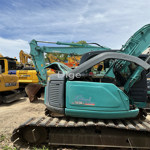 Mini Excavadora hidráulica original de oruga usada Kobelco SK70 SK70SR de 7 toneladas con motor y bomba a la venta - Product Image 3