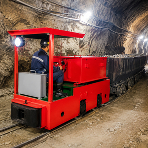 <span class=keywords><strong>Locomotive</strong></span> électrique souterraine à batterie avec moteur pour le transport de charbon et de métaux dans les mines - Product Image 1
