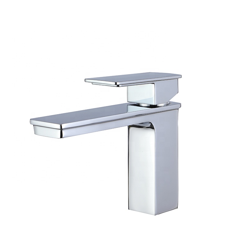 Керамический картридж 35 мм латунный Смеситель для ванной комнаты хром одной ручкой кран с горячей и холодной воды расхода воды