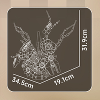 Mould King 24100 905PCS Série Créative Art Floral des Prés Blocs de Construction Modèle Briques Jouet Technique Technologique OEM ODM