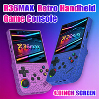 Console de jeu portable rétro X36max, écran IPS de 4 pouces, 3500 mAh, Wi-Fi, 64 Go/128 Go, lecteur vidéo portable, 10000 jeux, cadeau pour enfants