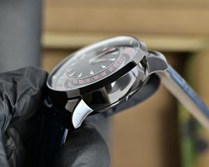 Reloj de buceo mecánico con esfera de 44 mm, tourbillon, calendario, puntero, correa de cuero y acero inoxidable, cristal de zafiro - Product Image 2