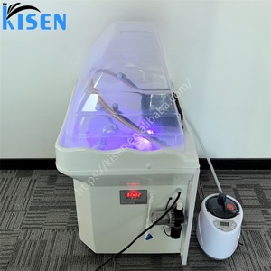 Bac à shampooing Kisen pour salon de coiffure, équipement complet, fonctions variées, déplacement pratique, utilisation polyvalente - Product Image 5