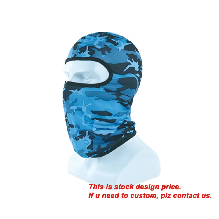 Wholesale high qualtity Custom logo face mask Knit Full Face Cover Ski Mask 1 hole balaclava cap hat