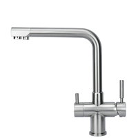 Robinet de cuisine 3 voies en laiton, mélangeur chaud/froid de luxe, robinet 3-en-1 pour eau potable, flexible à 360 degrés