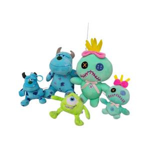 Vente chaude dessin animé Anime cousu en peluche petit monstre <span class=keywords><strong>poupée</strong></span> avec porte-clés drôle personnage animaux en peluche poupées - Product Image 5
