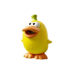 ของเล่นไก่บีบมีเสียง สีเหลืองและสีขาว ทำจากพลาสติก ของเล่นคลายเครียดสำหรับเด็กและผู้ใหญ่ ของตกแต่งโต๊ะ - Product Image 2