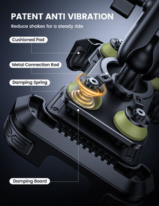 Support de téléphone pour moto Lamicall BCSP05 avec bras d'extension en métal, amortisseur de vibrations, verrou de sécurité T7, support de téléphone anti-vibrations pour moto T7 - Product Image 4