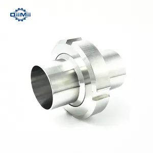 Wholesale low price4 inch food grade stainless steel union pipe fittings,round net union set