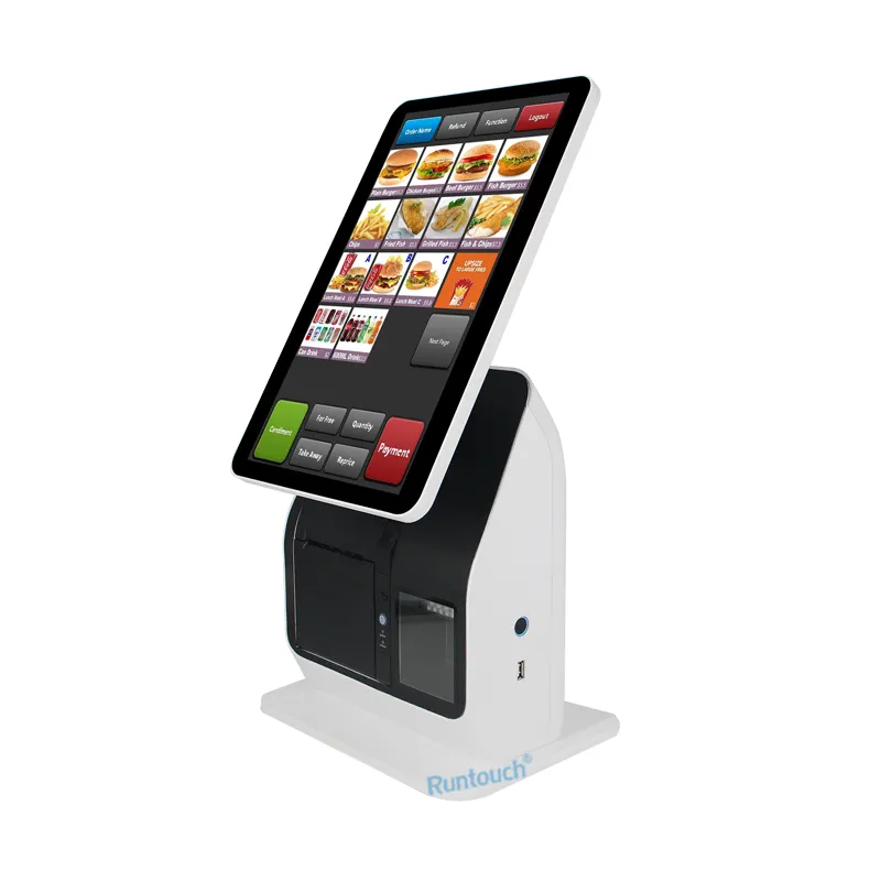 Dispositivo inteligente de pantalla táctil capacitiva, Terminal POS de Android con impresora, escáner de pago de código QR, multipunto