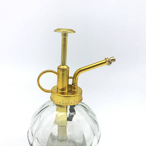 Pulverizador de cabeza de cobre para plantas, botella pulverizadora de vidrio con cierre acanalado, Color dorado, todos los rayos Uv, 33mm - Product Image 2