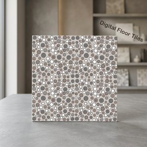 Matt 300x300mm en relieve Punch Designer Digital Ceramic Floor Tiles 400x400 40x40 30x30 Parking Porcelain Glazed Tile - Product Image 1