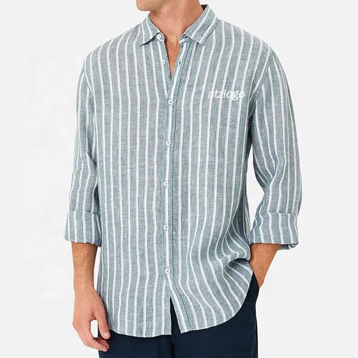 men's slim shirt long sleeve oxford large size casual summer camisa for men formal Work shirts