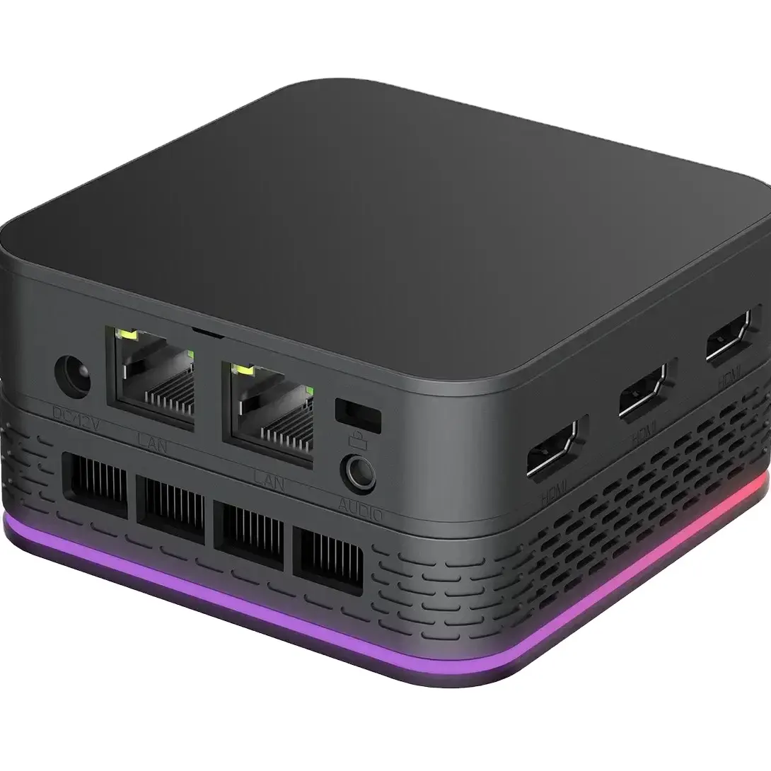 SSD UK 플러그가 있는 점퍼 인텔 12 세대 N100 미니 PC 고성능 게임 및 오피스 포켓 데스크탑